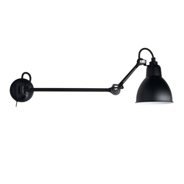 204 Væglampe L40 Sort m/ afbryder 2 pak - Lampe Gras