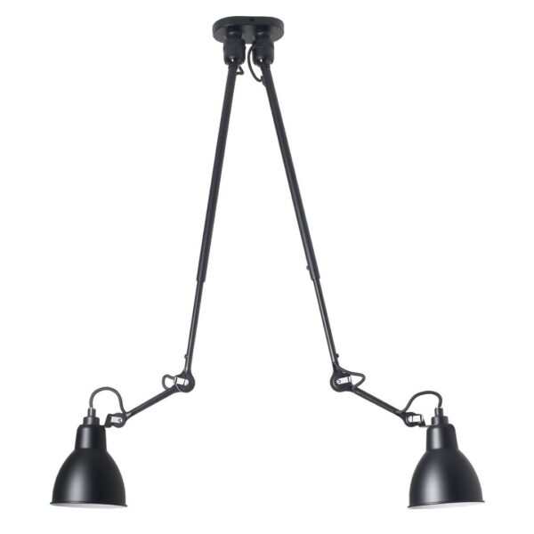302 Double Loftlampe Sort - Lampe Gras