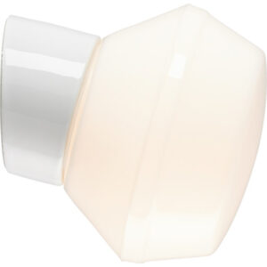 4 stk Ifö Electric Classic væglampe, skrå, hvid