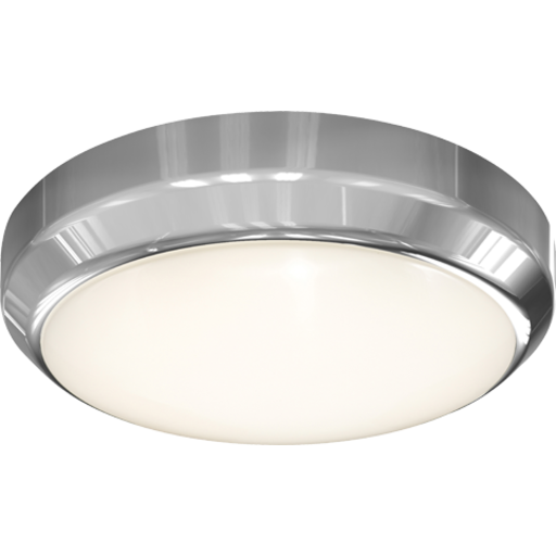 4lite Smart Circular væg- & loftlampe, krom