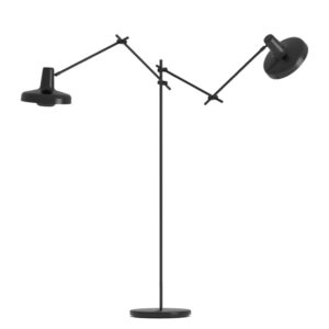 ARIGATO gulvlampe dobbelt sort