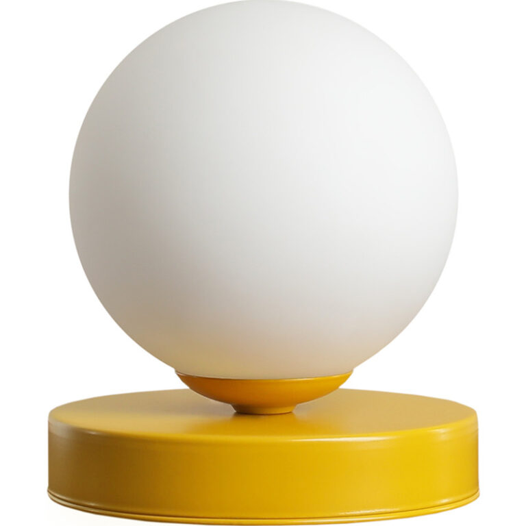 Aldex Ball bordlampe, gul, Ø17 cm