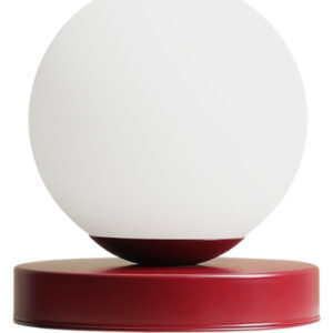 Aldex Ball bordlampe, rød, Ø17 cm