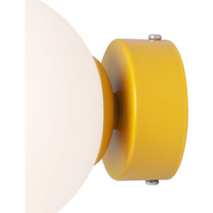 Aldex Ball væglampe, gul, Ø14 cm