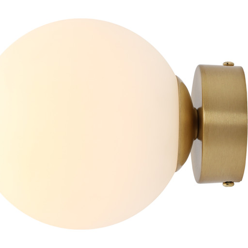 Aldex Ball væglampe, messing, Ø14 cm