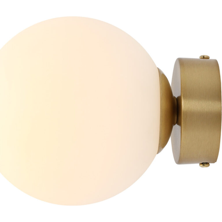 Aldex Ball væglampe, messing, Ø14 cm