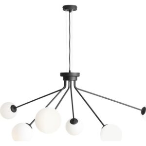 Aldex Holm 6 lysekrone, sort
