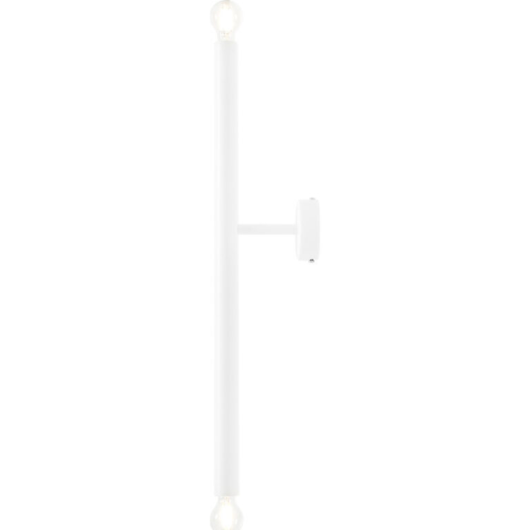 Aldex Tubo 2 væglampe, hvid, 60 cm