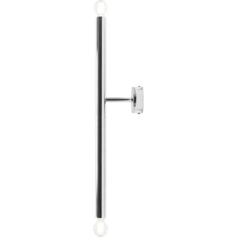 Aldex Tubo 2 væglampe, krom, 60 cm