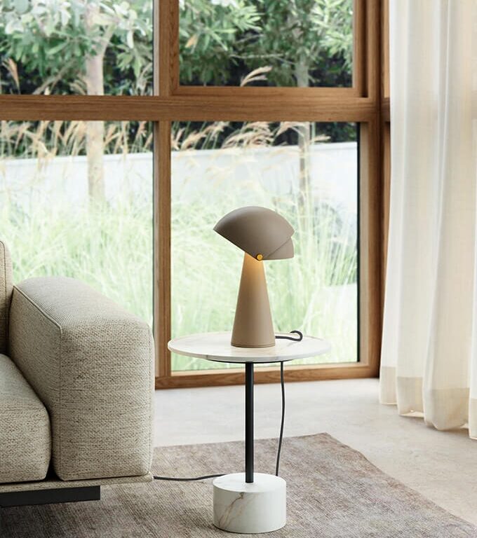 Align bordlampe, brun