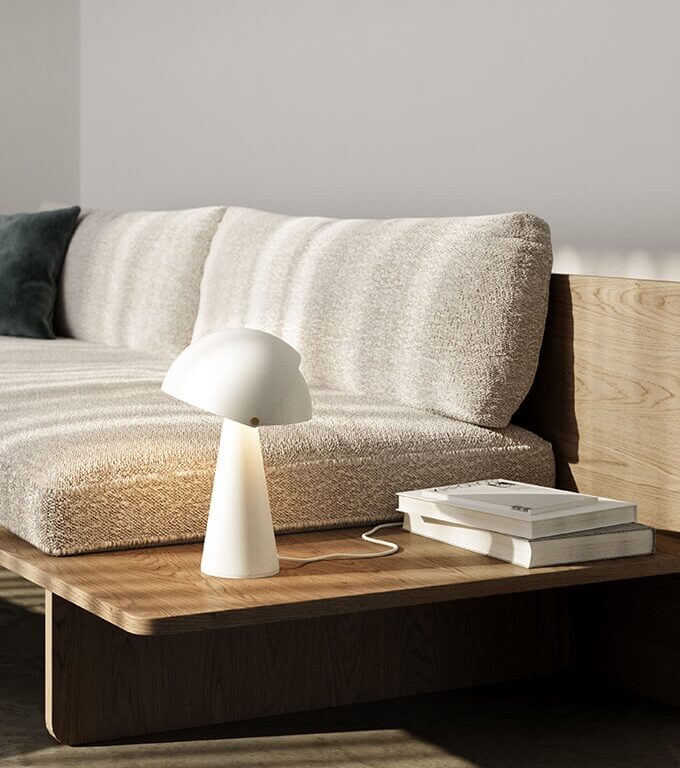 Align bordlampe, hvid