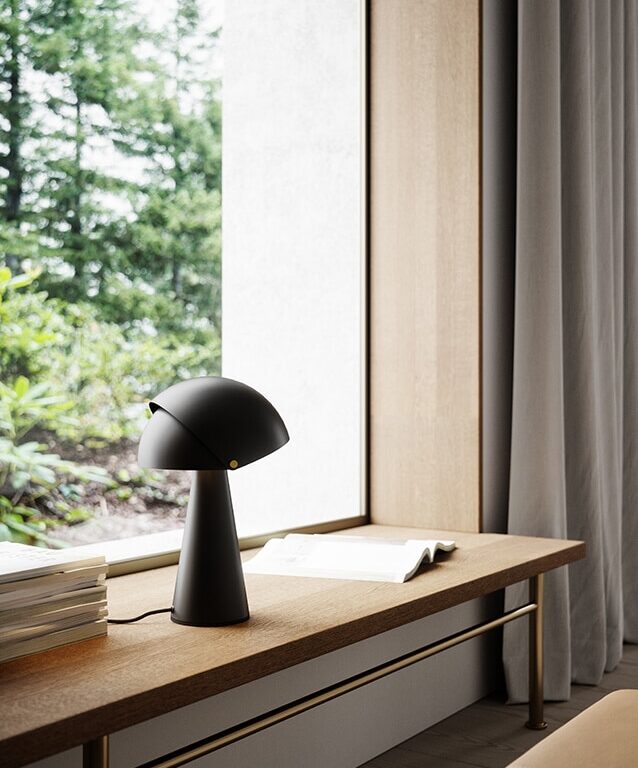 Align bordlampe, sort