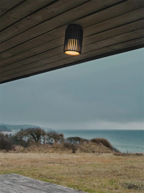 Aludra udendørs loftlampe, seaside sort