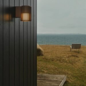 Aludra udendørs væglampe, seaside metallisk brun