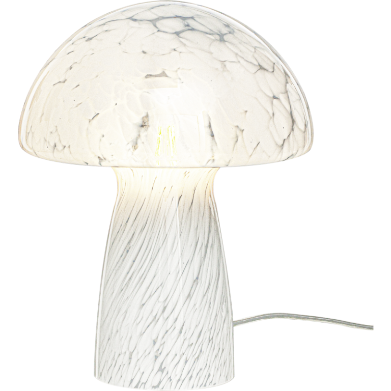 Aneta Lighting Mushi bordlampe, hvid, H29 cm