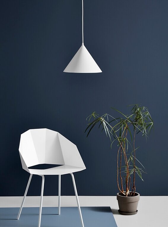 Annular pendel lille, hvid