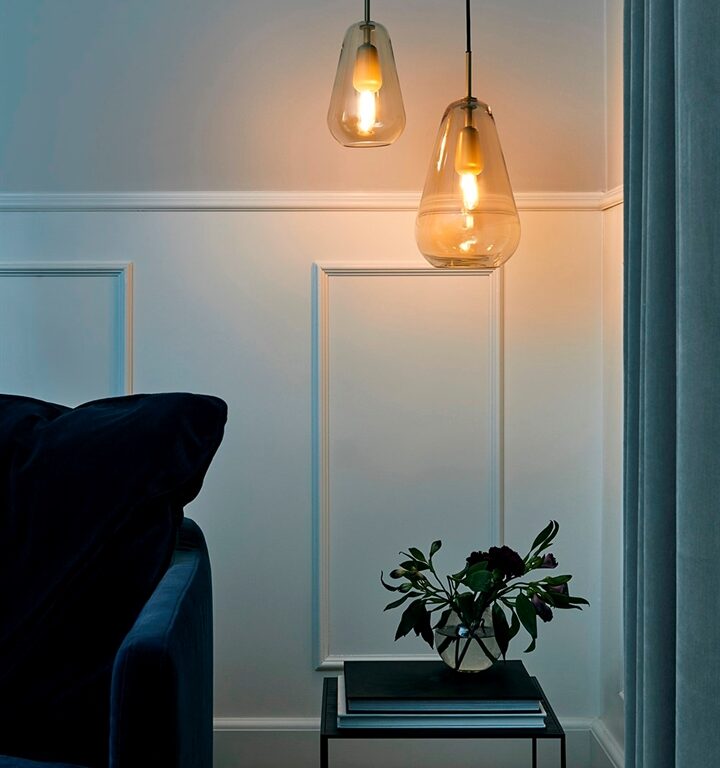 Anoli 1 pendel small, nordic guld/guld