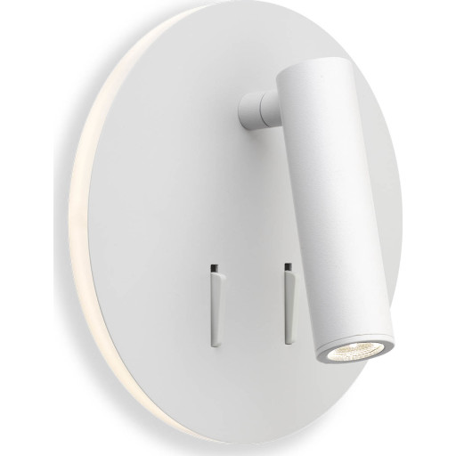 Antidark Circle væglampe, hvid