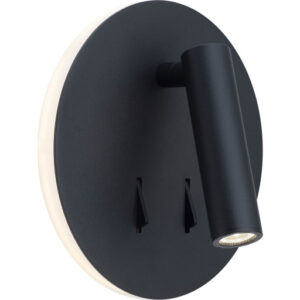Antidark Circle væglampe, sort