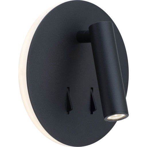 Antidark Circle væglampe, sort