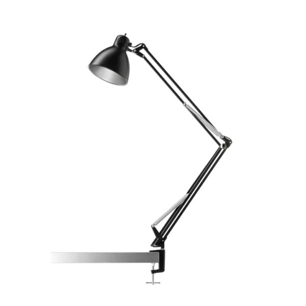 Archi T2 Bordlampe med klemme Mat Sort - Nordic Living