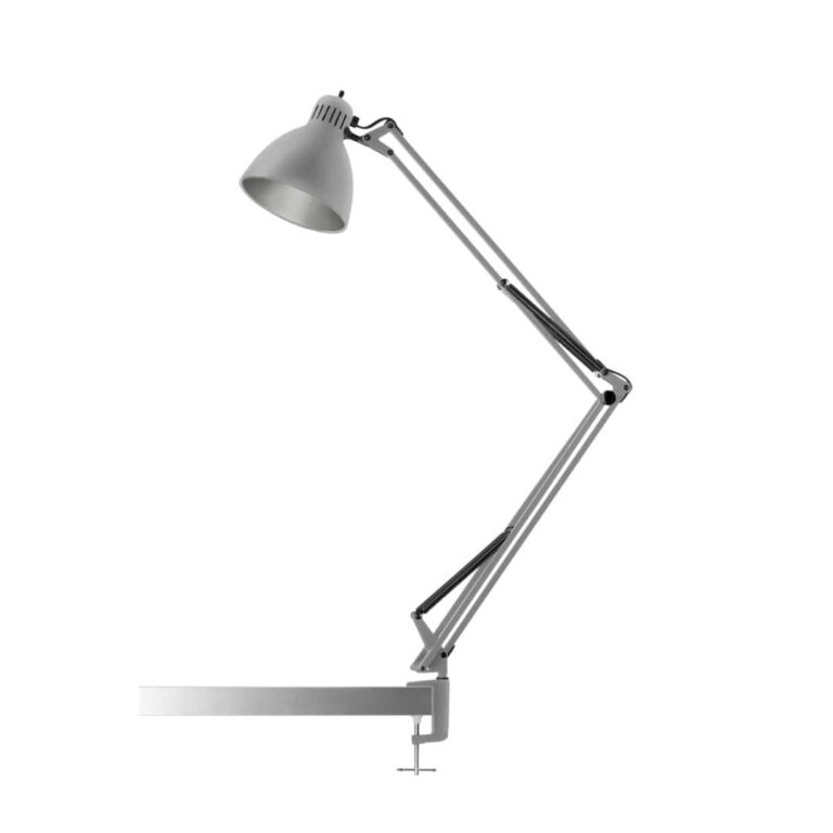 Archi T2 Bordlampe med klemme mat Silk Grey - Nordic Living - så længe lager haves