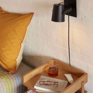 Ardent væglampe, sort