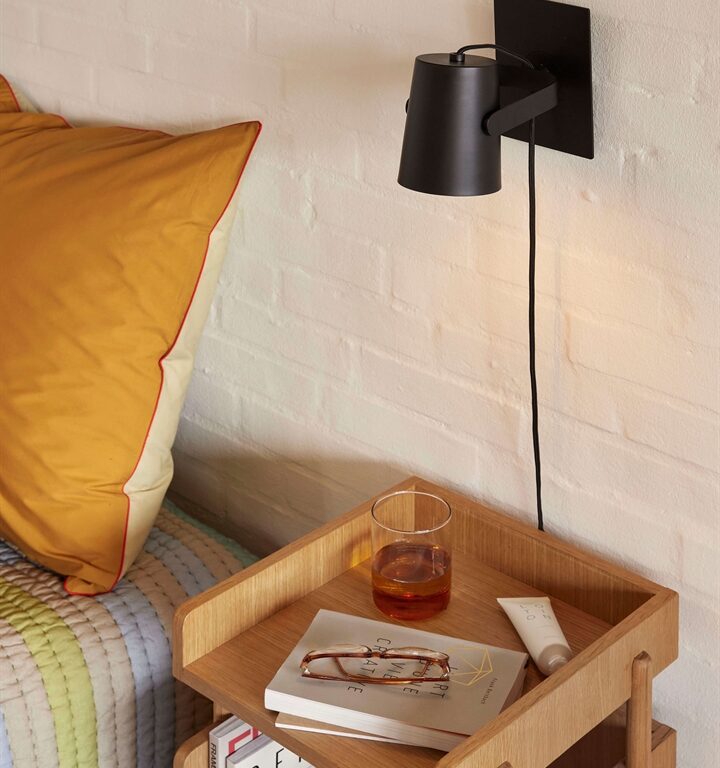 Ardent væglampe, sort