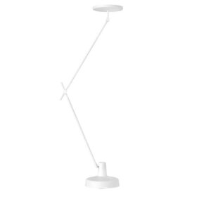 Arigato 2 loftlampe (lang arm), hvid