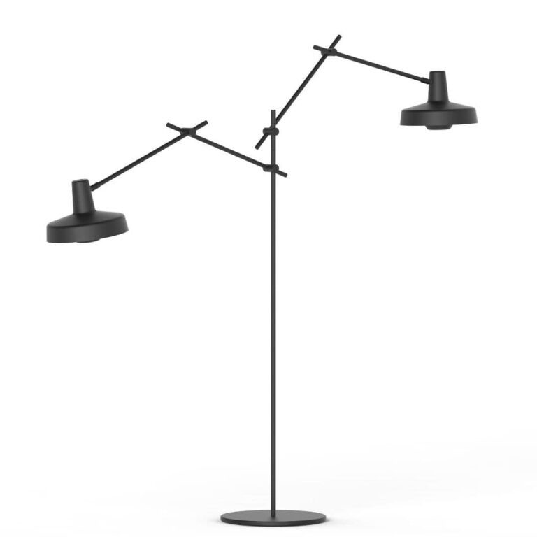 Arigato Gulvlampe Dobbelt Sort Fra Grupa Products