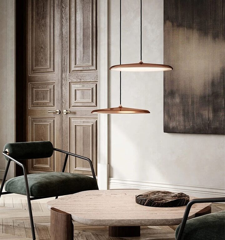 Artist 40 pendel LED, kobber