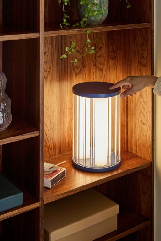 Aru bordlampe, blå
