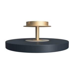 Asteria Up medium loftlampe, antrasit/messing