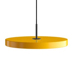 Asteria medium pendel, saffron gul/sort