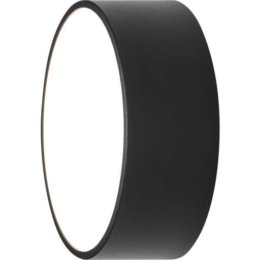 Astro Kea Round udendørs væglampe, sort, Ø15 cm