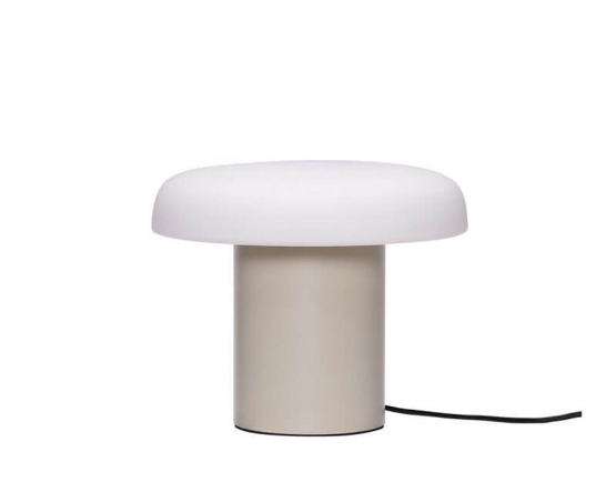 Ateliers bordlampe, sand/hvid