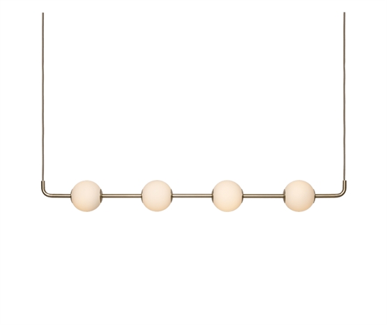 Audrey Linear pendel, messing/opal