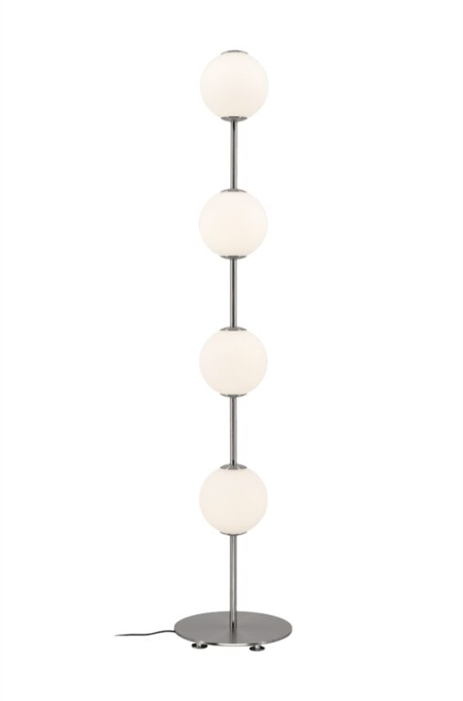 Audrey gulvlampe, stål/opal