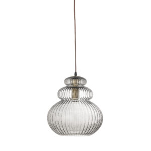 BLOOMINGVILLE Sybia loftlampe - grå glas (D31,5xH33)