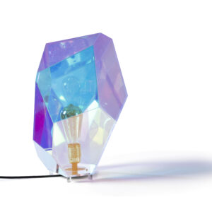 BOLD MONKEY Diamond Dear bordlampe - regnbuefarvet holografisk akryl og jern