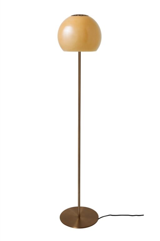 Ball Glass gulvlampe, amber