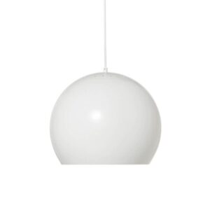 Ball Pendel Ø40, Mat hvid