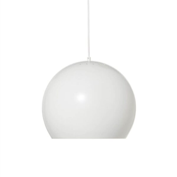 Ball Pendel Ø40, Mat hvid