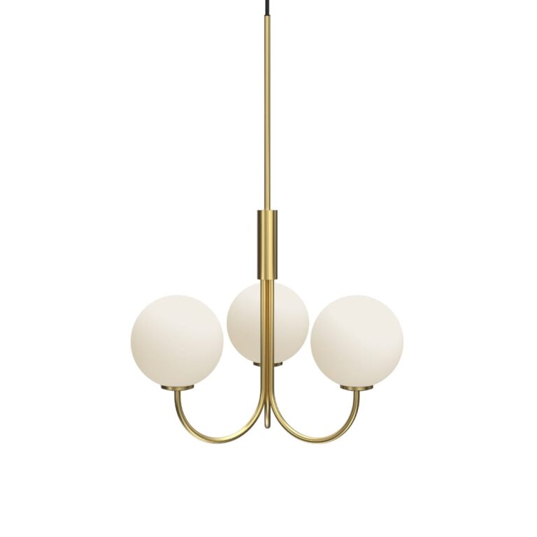 Herstal Ballon Lysekrone 3 Messing Lysekrone