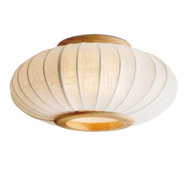 Balloon Væg/Loftlampe Ø40 Linen Hvid- Halo Design