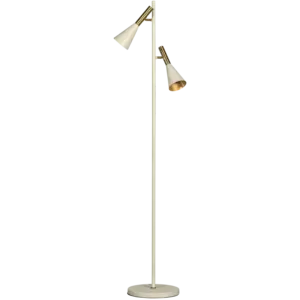 BePureHome Body gulvlampe - sand og guld metal