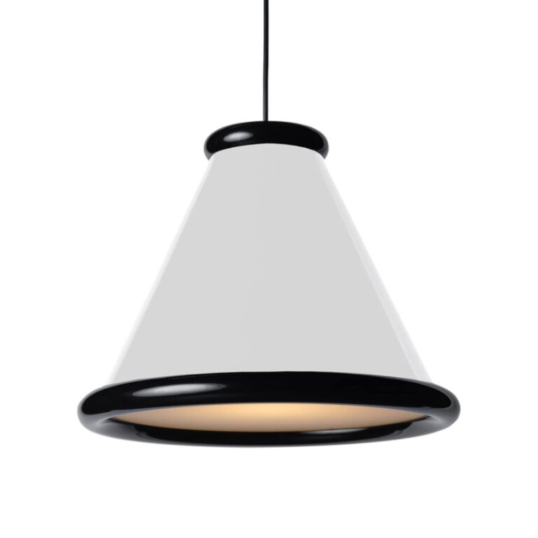 Belle Ø36 Pendel Glossy White / Glossy Black - Belid