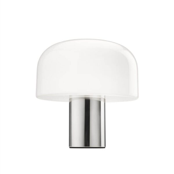 Bellhop Glas T bordlampe, bright aluminium