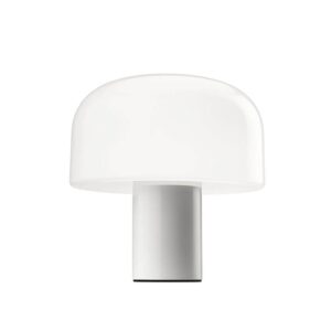 Bellhop Glas bordlampe, hvid