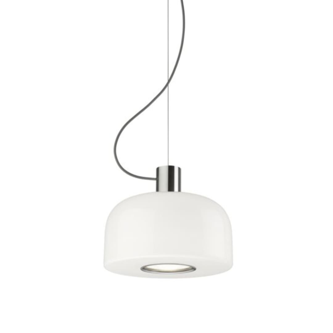 Bellhop Glass S1 Pendel Bright Aluminium - Flos